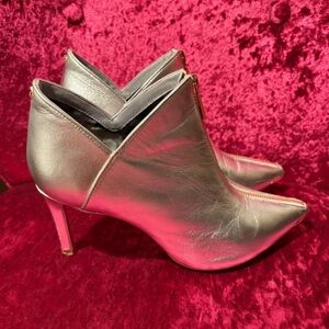 Ted Baker Metallic Silver Heeled Boots